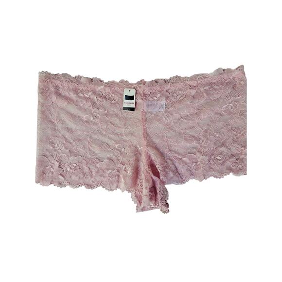 Set of 4 Women Boy Shorts Lace Panties Lingerie Underwear 5X Coquette Sheer - Picture 5 of 11